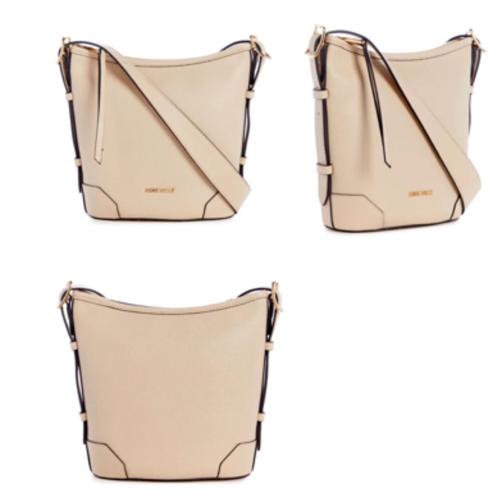 Nine West  Brooklyn CrossBody Bucket (Beige)